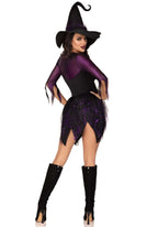 Костюм відьми Leg Avenue Mystical Witch M, сукня, капелюх
