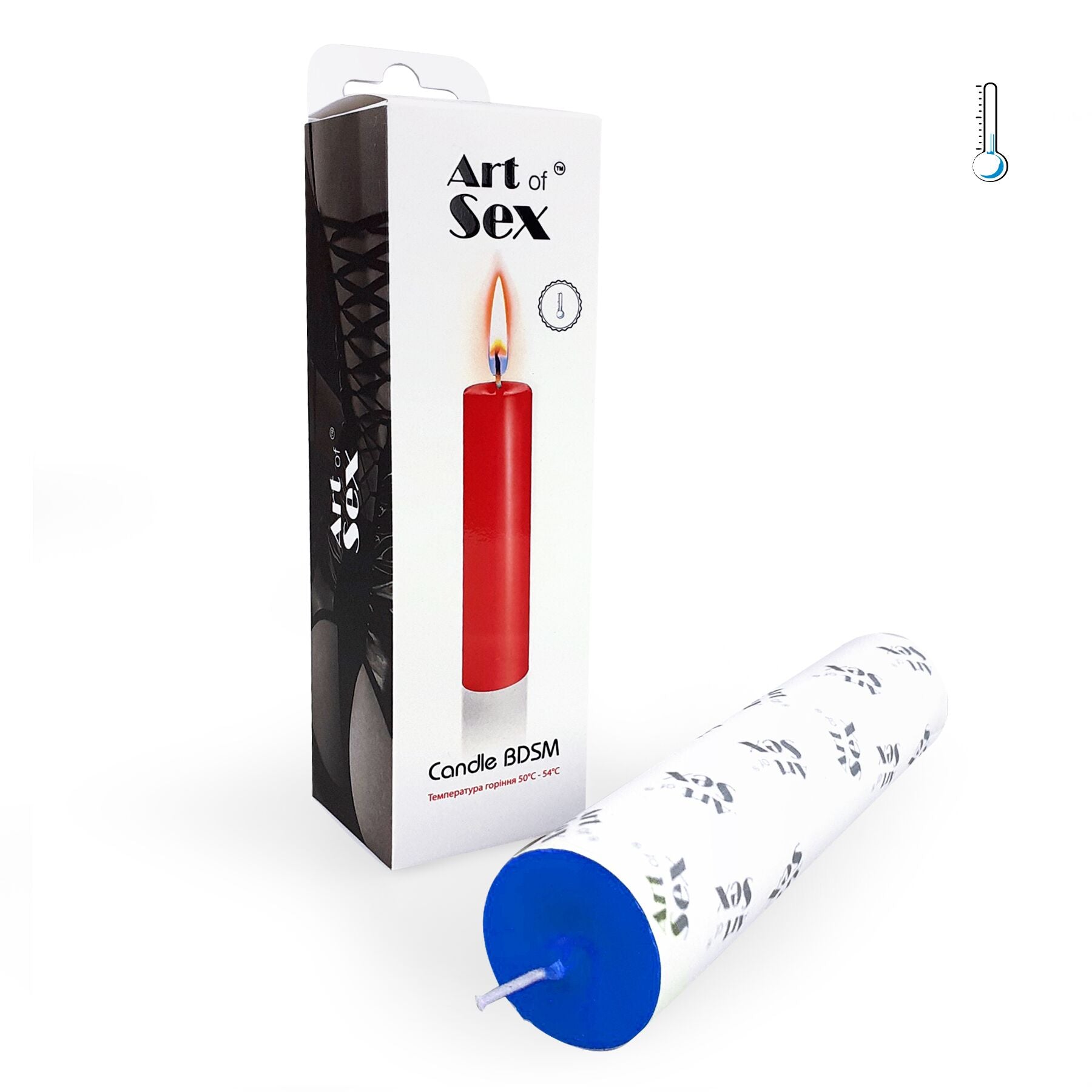 Art of Sex (Україна) Синя воскова свічка Art of Sex size M 15 см низькотемпературна