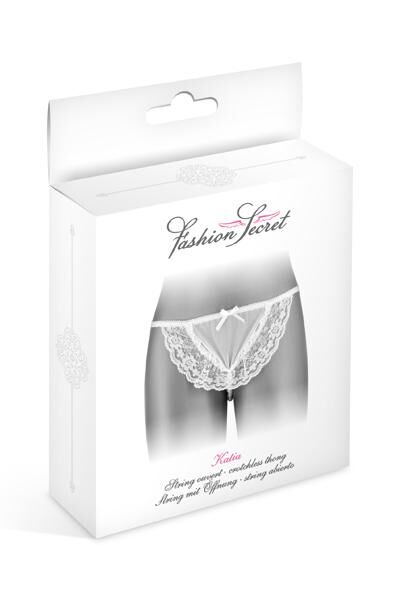 Fashion Secret (Франція) Трусики-стрінги з перлинною ниткою Fashion Secret KATIA White