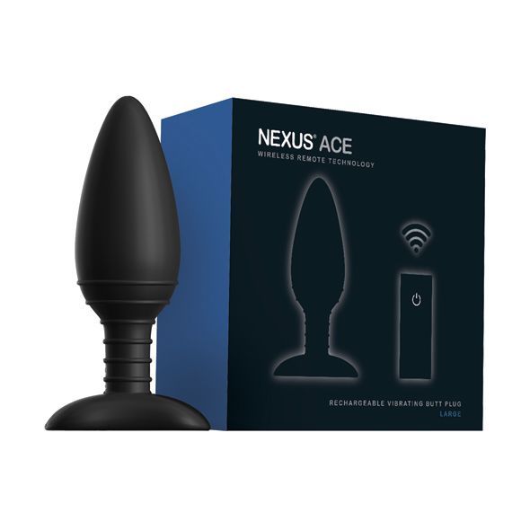 Nexus (Великобританія) Анальна вібропробка Nexus ACE Large, з пультом ДК, макс. діаметр 5 см