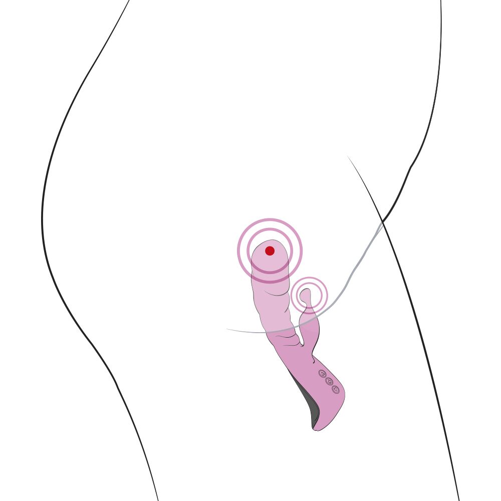 Adrien Lastic (Іспанія) Вібратор Adrien Lastic Mini Trigger з масажними рухами стовбура
