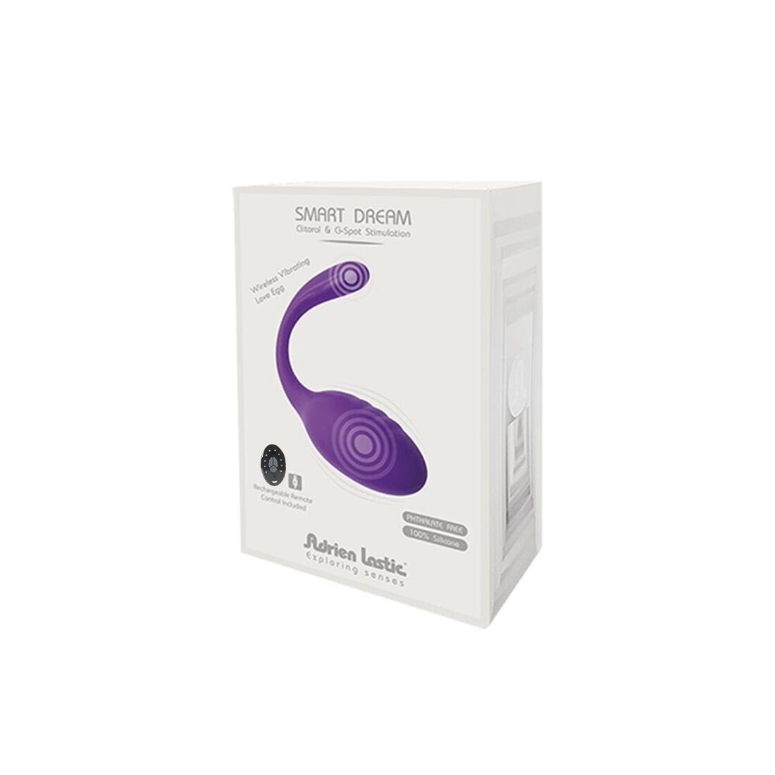 Adrien Lastic (Іспанія) Віброяйце зі стимулятором клітора Adrien Lastic Smart Dream II з пультом LRS, можна під одяг