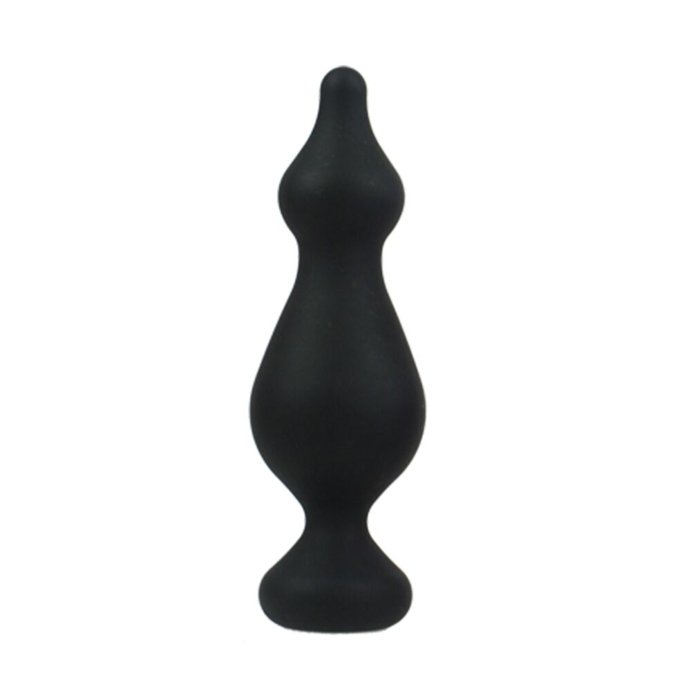 Анальная пробка Adrien Lastic Amuse Big Black (L) с двумя переходами, макс. диаметр 4,4 см