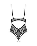 Тедді з доступом Obsessive Blomentis crotchless teddy, M/L, прозоре, відкрита сп