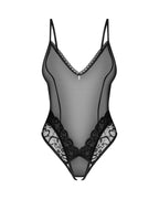 Тедді з доступом Obsessive Blomentis crotchless teddy, M/L, прозоре, відкрита сп