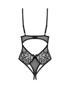 Тедді з доступом Obsessive Blomentis crotchless teddy, прозоре, відкрита спина, низ-стрінги