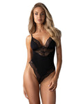 Obsessive (Польща) Тедді Obsessive Lobellis teddy, M/L, чорне, ліф з м’якою чашкою, відкрита спина, низ-стрінги