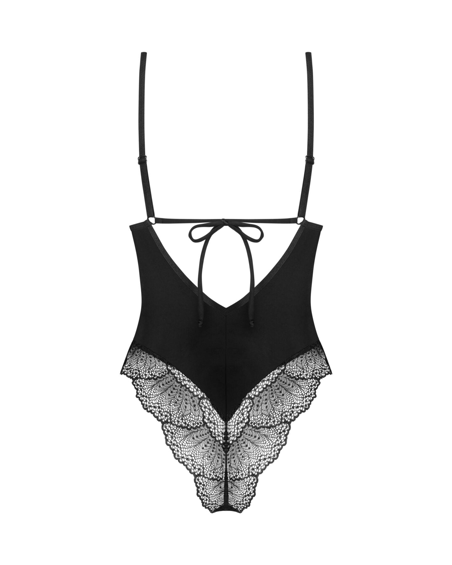 Obsessive (Польща) Тедді Obsessive Lobellis teddy, M/L, чорне, ліф з м’якою чашкою, відкрита спина, низ-стрінги