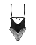 Тедді Obsessive Lobellis teddy, M/L, чорне, ліф з м’якою чашкою, відкрита спина,