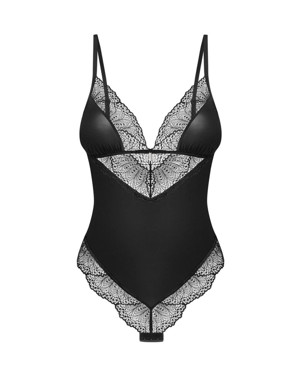 Obsessive (Польща) Тедді Obsessive Lobellis teddy, M/L, чорне, ліф з м’якою чашкою, відкрита спина, низ-стрінги