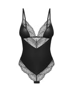 Тедді Obsessive Lobellis teddy, M/L, чорне, ліф з м’якою чашкою, відкрита спина,