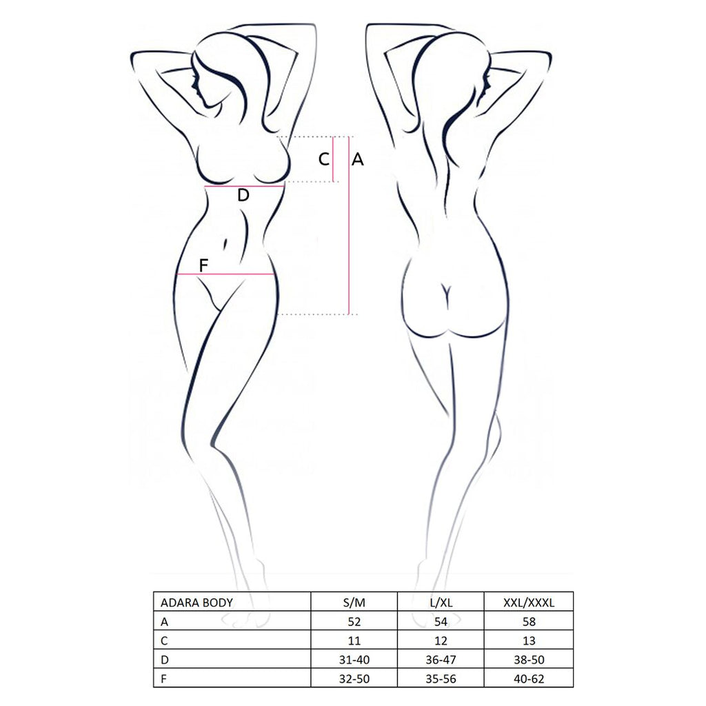Passion (Польща) Боді монокіні Passion ADARA BODY S/M, black