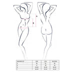 Комплект білизни Passion IMAGINE SET OpenBra L/XL, black, ліф - міні-сорочка, тр