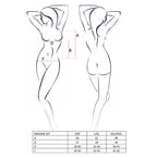 Комплект білизни Passion IMAGINE SET OpenBra, ліф - міні-сорочка, трусики з оборками