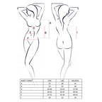 Корсет з пажами Passion JANET CORSET, трусики, напівпрозорий