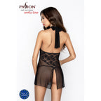 Прозора сорочка приталена Passion TARANEE CHEMISE, трусики