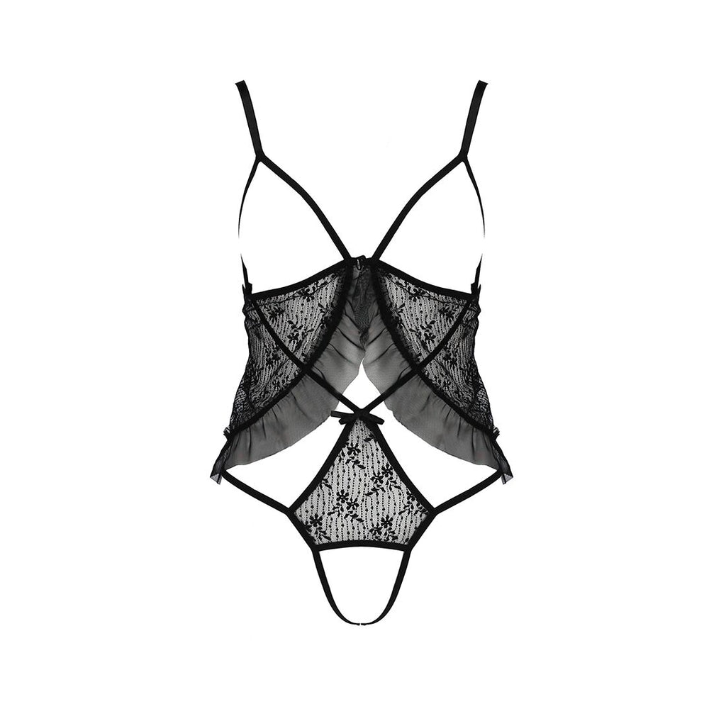 Passion (Польща) Боді монокіні з відкритими грудьми Passion JUSTINA BODY L/XL, black