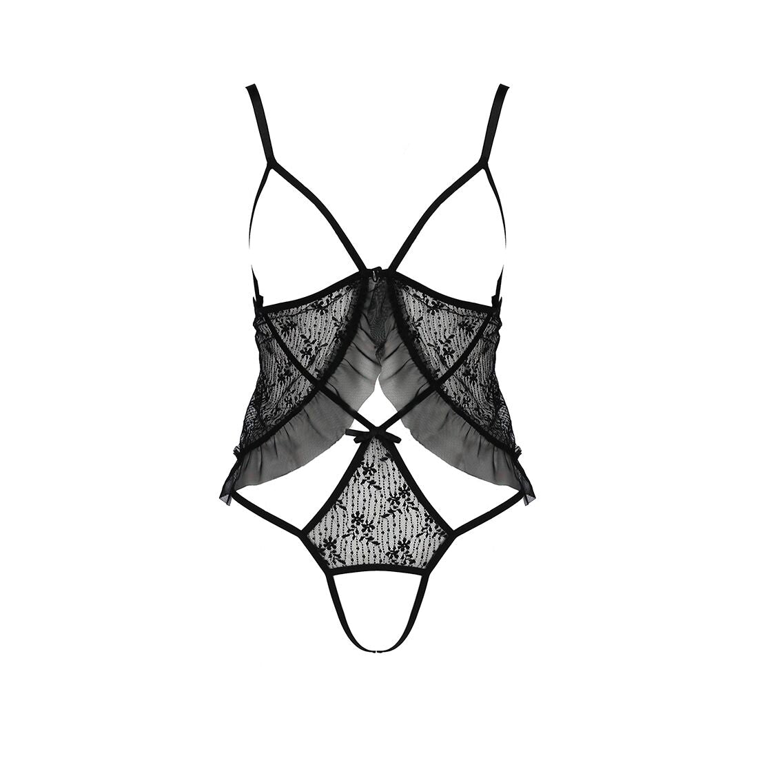 Passion (Польща) Боді монокіні з відкритими грудьми Passion JUSTINA BODY S/M, black