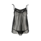Сорочка прозора бебі-дол Passion MELANIA CHEMISE, трусики, на тонких бретелях
