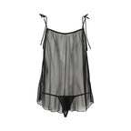 Сорочка прозора бебі-дол Passion MELANIA CHEMISE, трусики, на тонких бретелях
