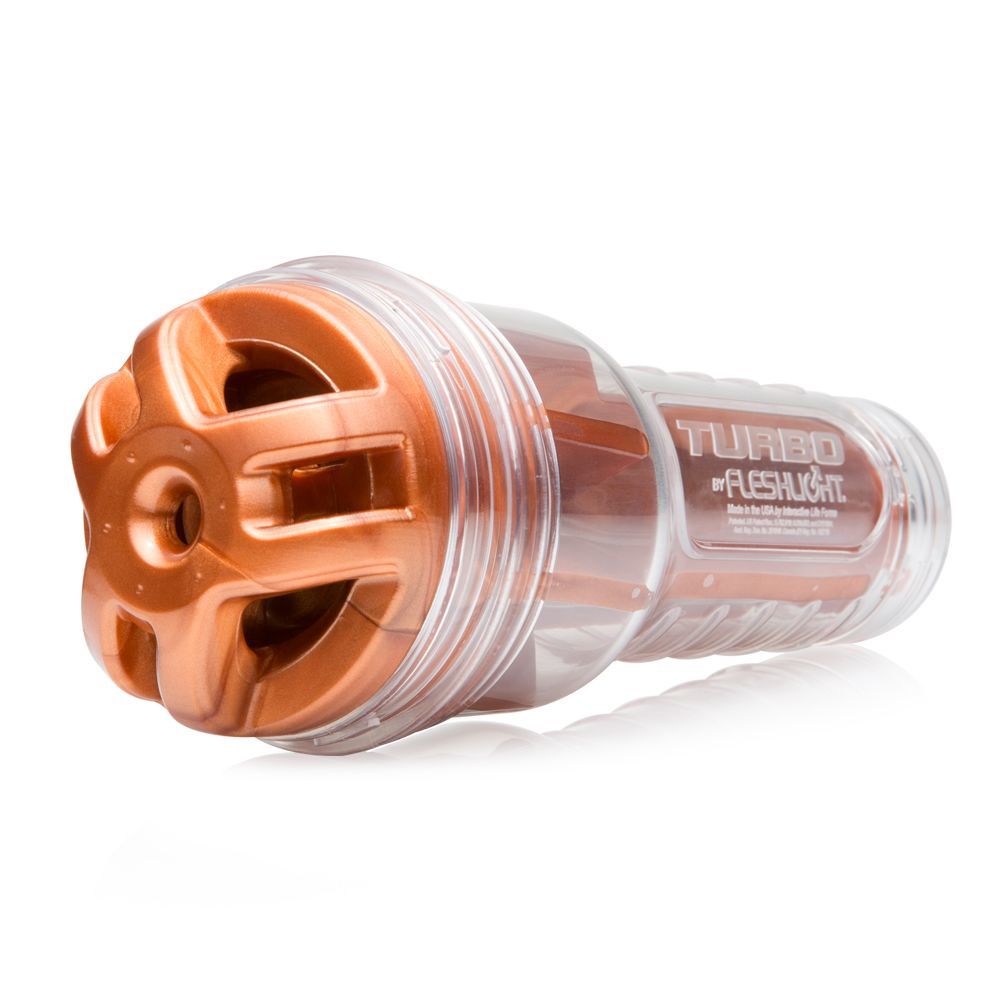 Fleshlight (США) Мастурбатор Fleshlight Turbo Ignition Copper (імітатор мінету)