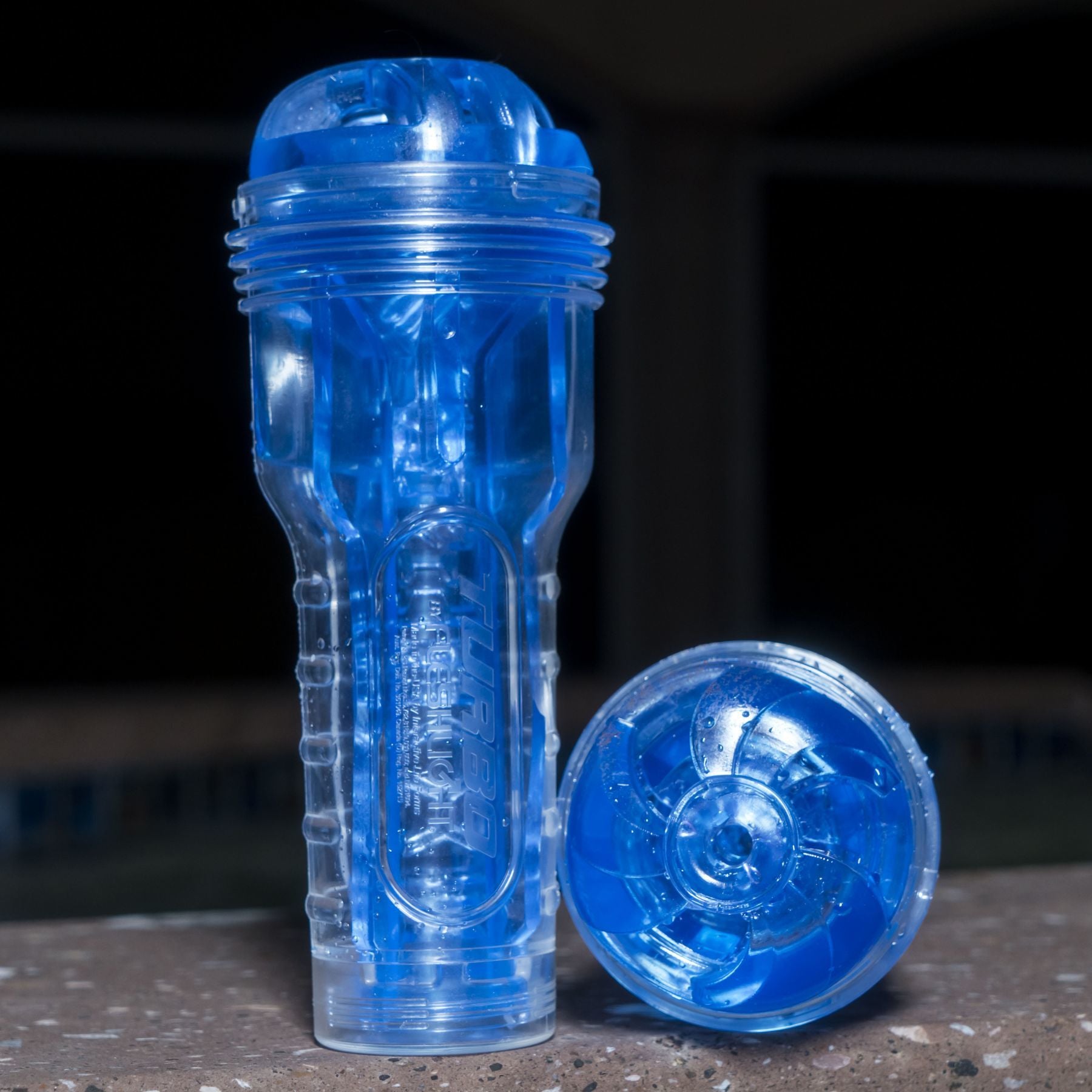 Fleshlight (США) Мастурбатор Fleshlight Turbo Thrust Blue Ice (імітатор мінету)