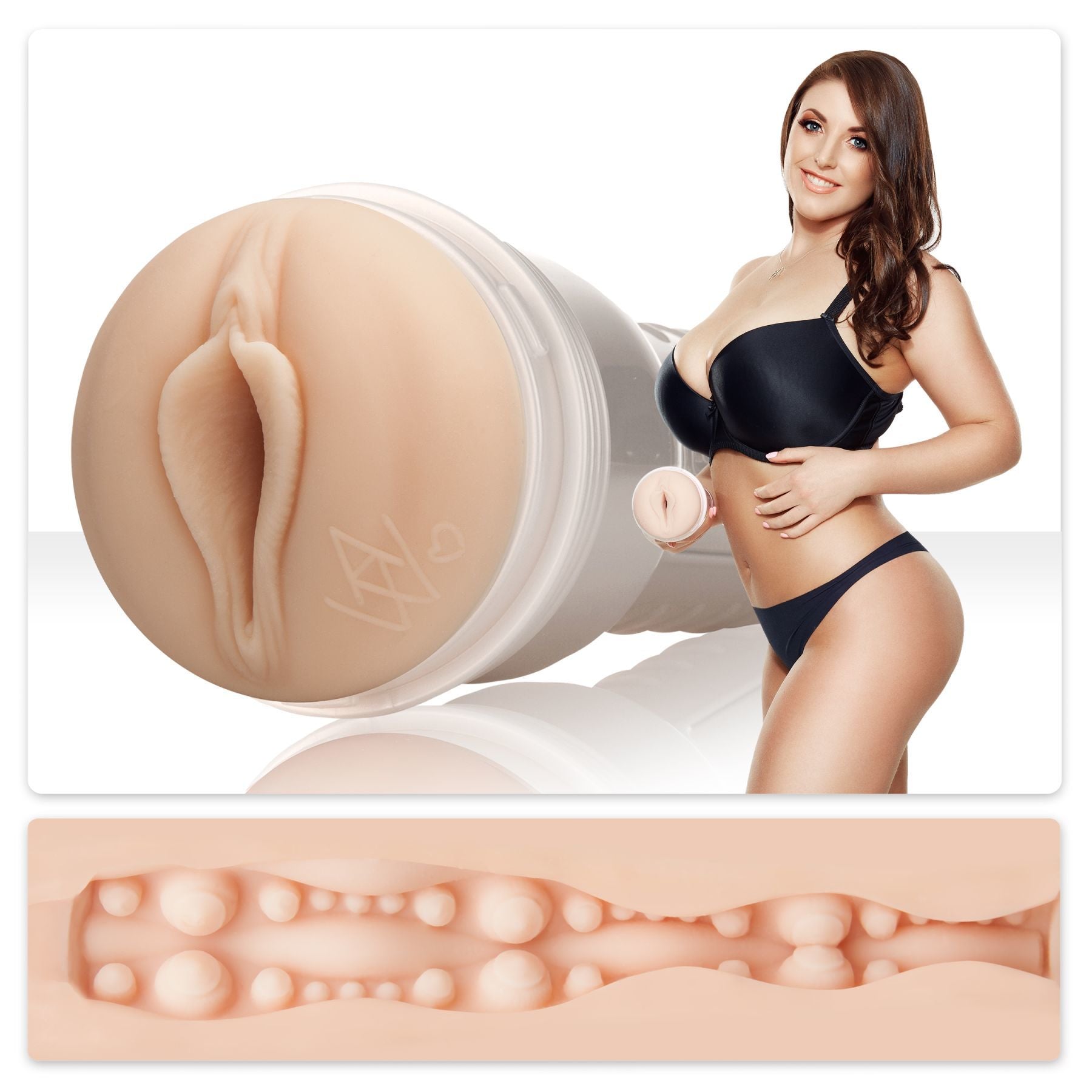 Fleshlight (США) Мастурбатор Fleshlight Girls: Angela White - Indulge, зі зліпка вагіни, дуже ніжний