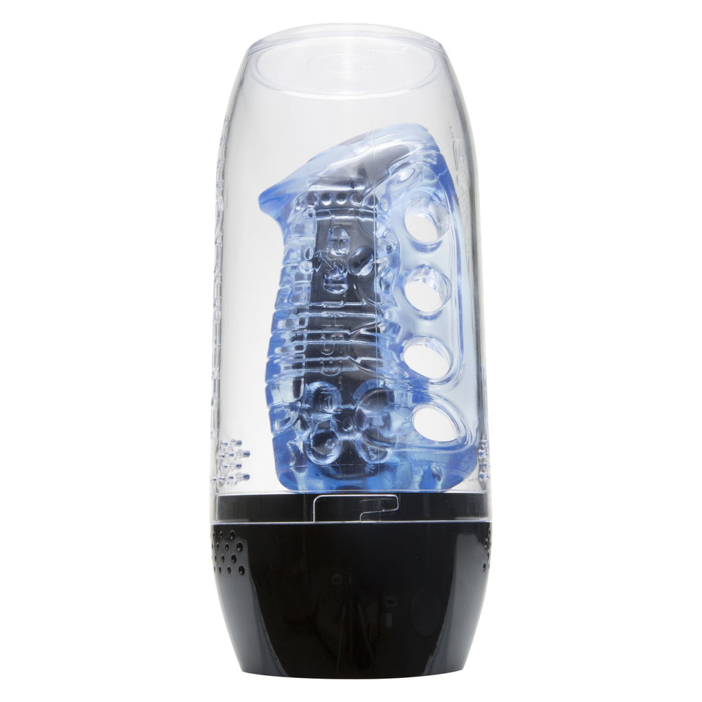 Fleshlight (США) Мастурбатор Fleshlight Fleshskins Grip Blue Ice, надійна фіксація на руці, відмінно для пар та мінет