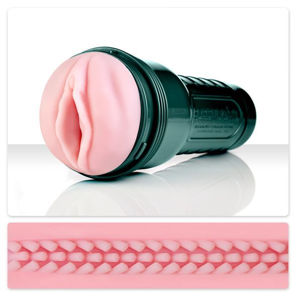 Fleshlight (США) Мастурбатор з вібрацією Fleshlight Vibro Pink Lady Touch, три віброкулі, стимулювальний рельєф