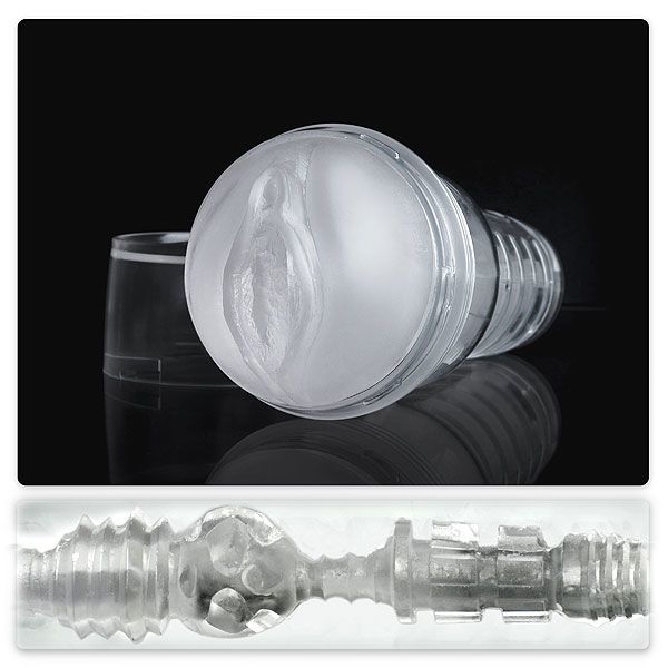 Fleshlight (США) Мастурбатор-вагіна Fleshlight Ice Lady Crystal, напівпрозорий матеріал і корпус