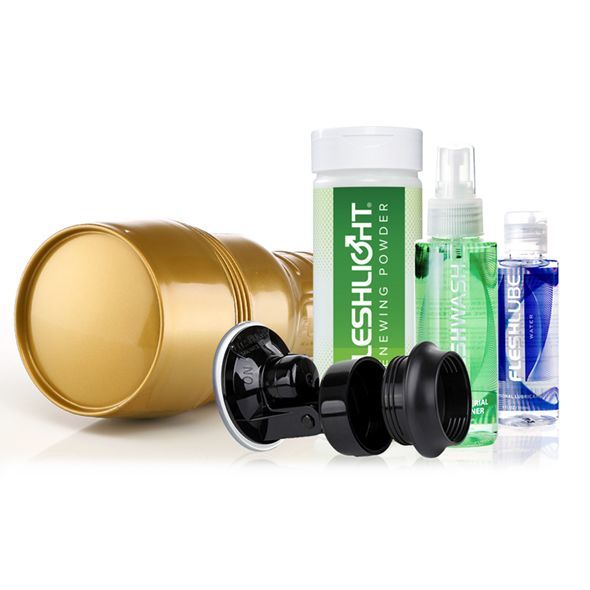 Fleshlight (США) Мастурбатор Fleshlight STU Value Pack: присоска, змазка, очищувальний та відновлювальний засіб