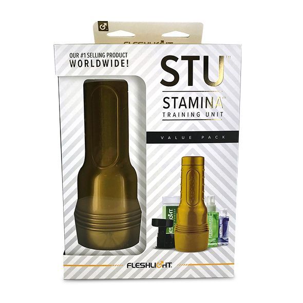Fleshlight (США) Мастурбатор Fleshlight STU Value Pack: присоска, змазка, очищувальний та відновлювальний засіб