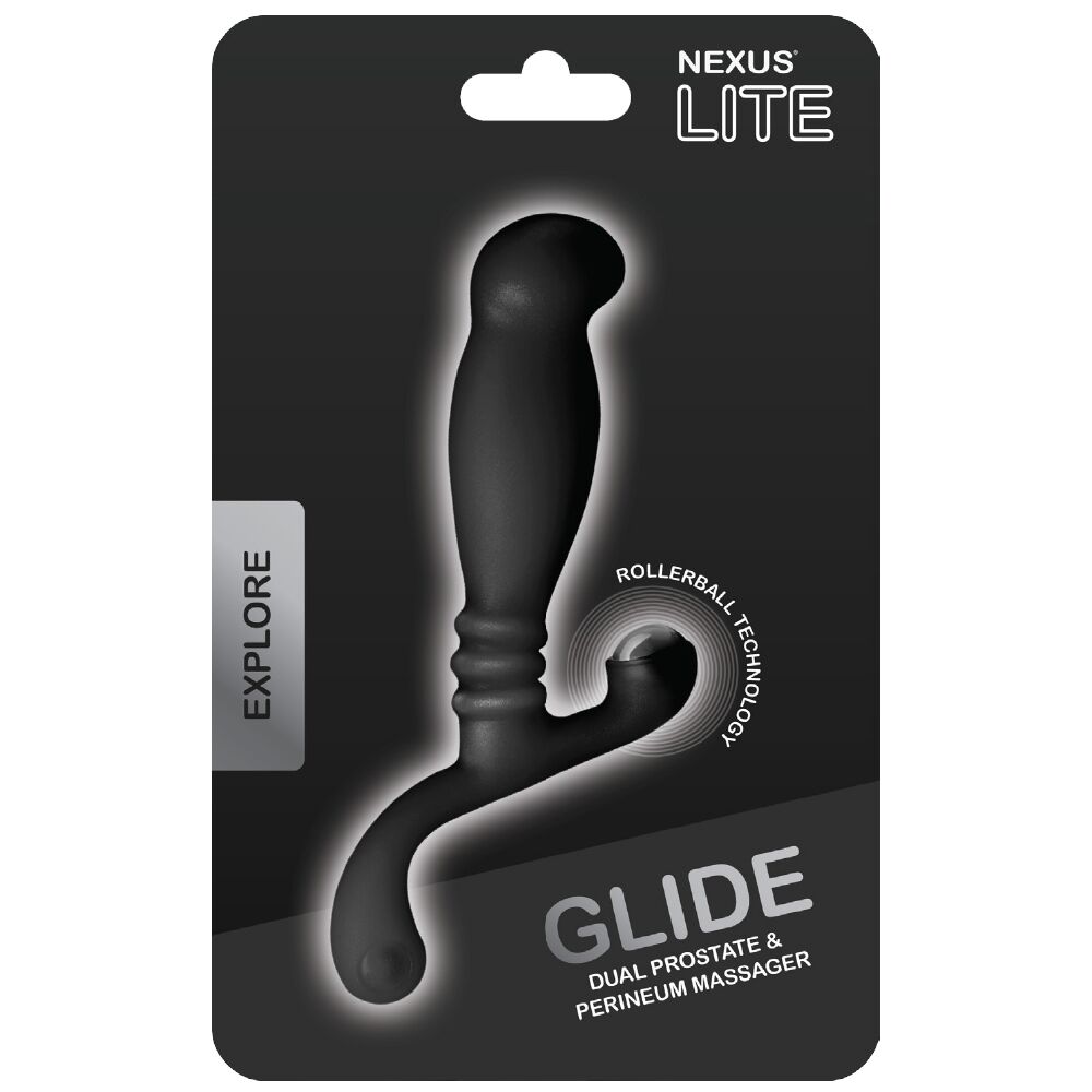 Nexus (Великобританія) Масажер простати Nexus Glide Black для новачків, ультрастимулювальний, з масажером промежини