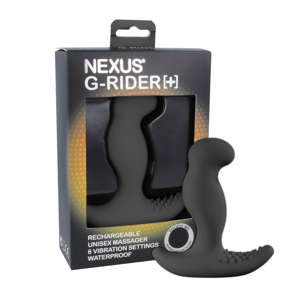 Nexus (Великобританія) Масажер простати з вібрацією Nexus G-Rider Plus Black, макс діаметр 3,8см