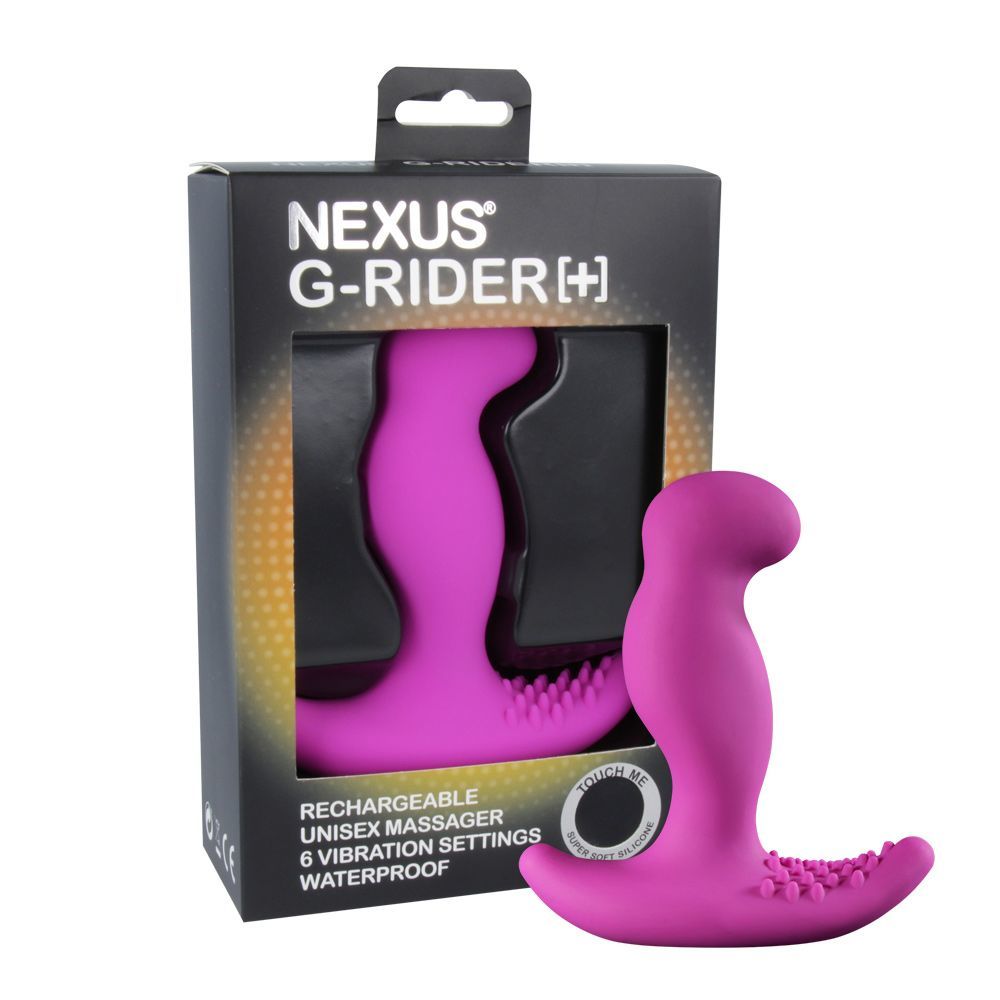 Nexus (Великобританія) Масажер простати з вібрацією Nexus G-Rider Plus Purple, макс діаметр 3,8 см, перезаряджається
