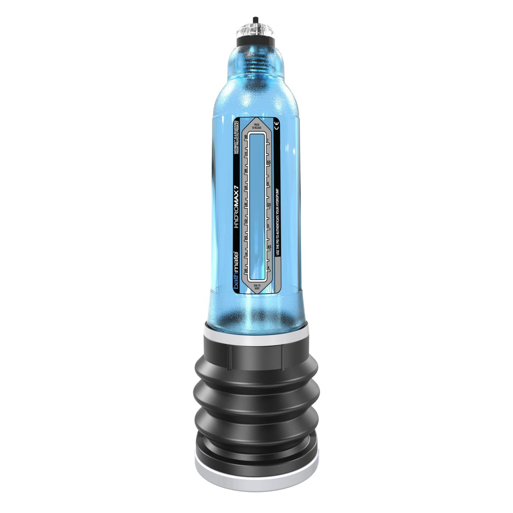 Bathmate (Великобританія) Гідропомпа Bathmate Hydromax 7 Blue, для члена довжиною від 12,5 до 18 см, діаметр до 5,2 см