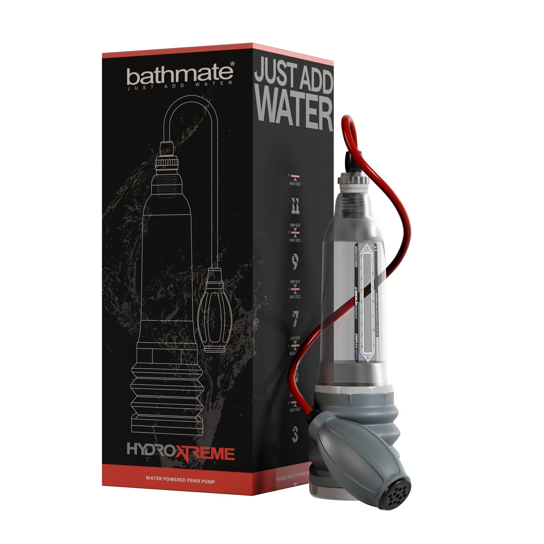 Bathmate (Великобританія) Гідропомпа Bathmate HydroXtreme 7, для члена довжиною від 12,5 до 18 см, діаметр до 5,2 см