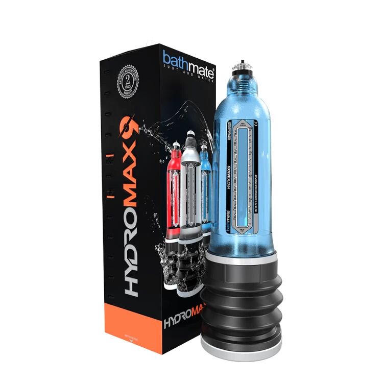 Bathmate (Великобританія) Гідропомпа Bathmate Hydromax 9 Blue, для члена довжиною від 18 до 23см, діаметр до 5,5 см