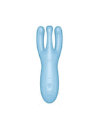 Кліторальний смарт-вібратор Satisfyer Threesome 4 Blue з трьома пальчиками