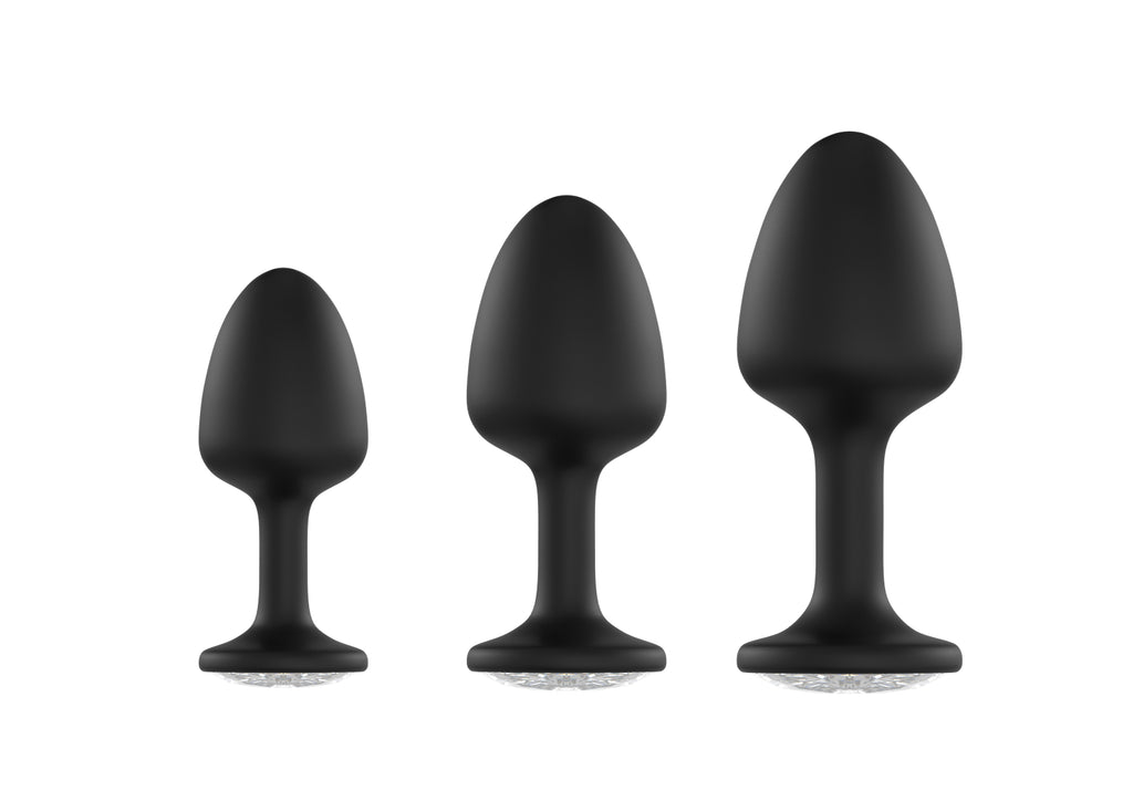 Анальная пробка Dorcel Geisha Plug Diamond XL с шариком внутри, создаёт вибрации, макс диаметр 4,5