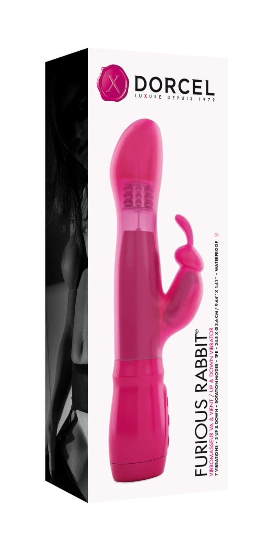 Dorcel (Франція) Вібратор Dorcel Furious Rabbit зі зворотно-поступальними рухами голівки