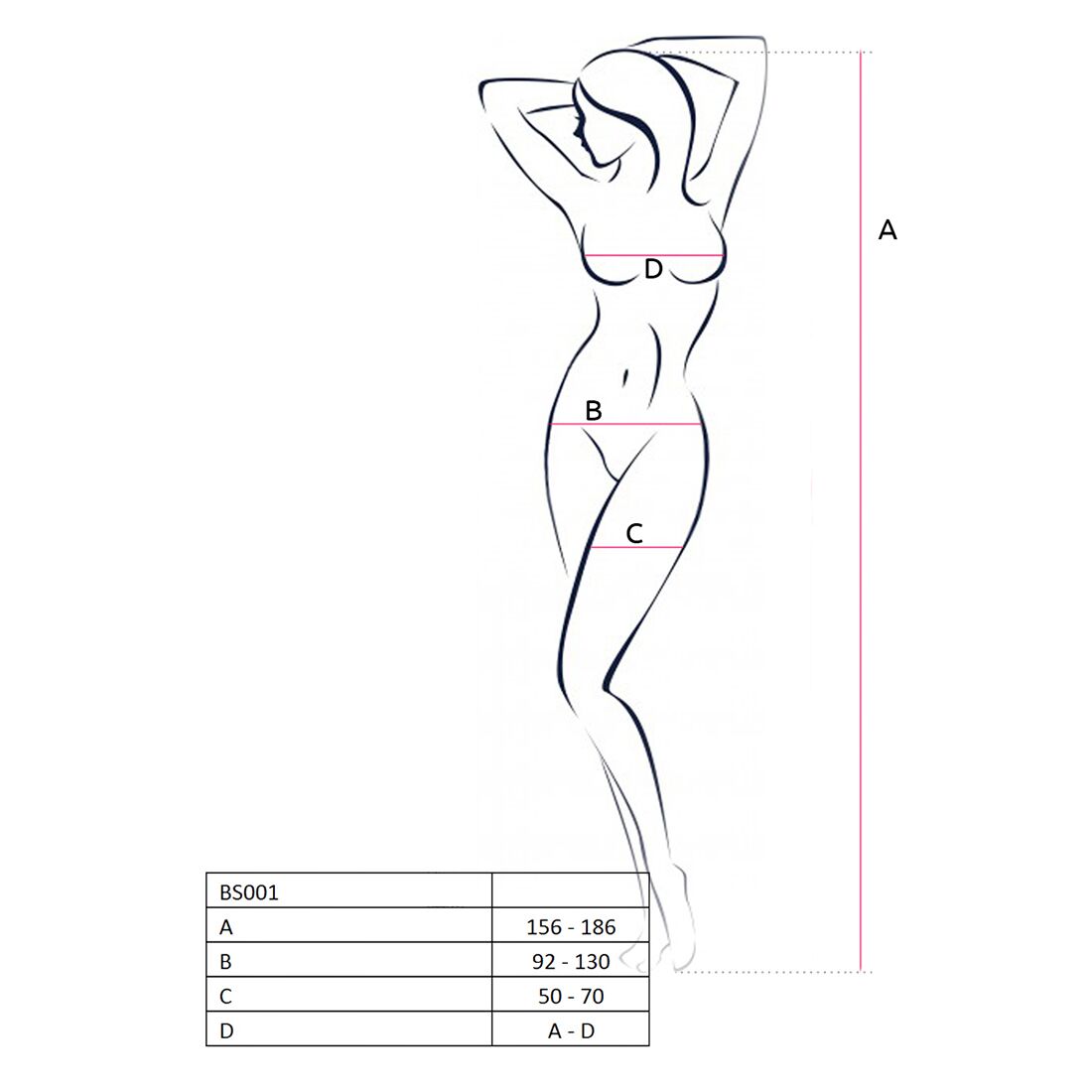 Passion (Польща) Бодістокінг Passion BS001 white, комбінезон, велика сітка