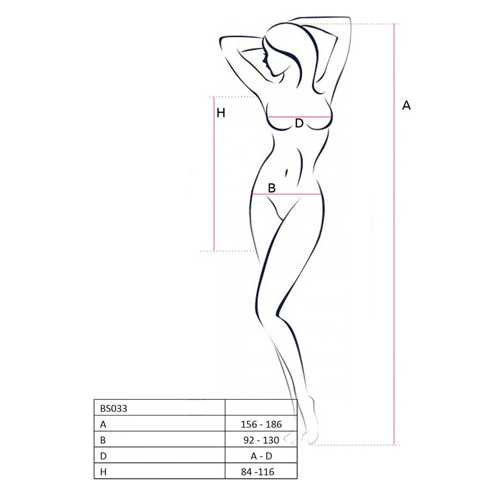 Passion (Польща) Бодістокінг Passion BS033 white, сукня-сітка на бретелях, прозора