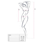 Бодістокінг Passion BS033 white, сукня-сітка на бретелях, прозора