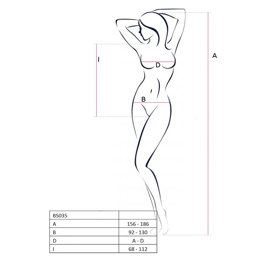Passion (Польща) Бодістокінг Passion BS035 black, боді, імітація топа і трусиків