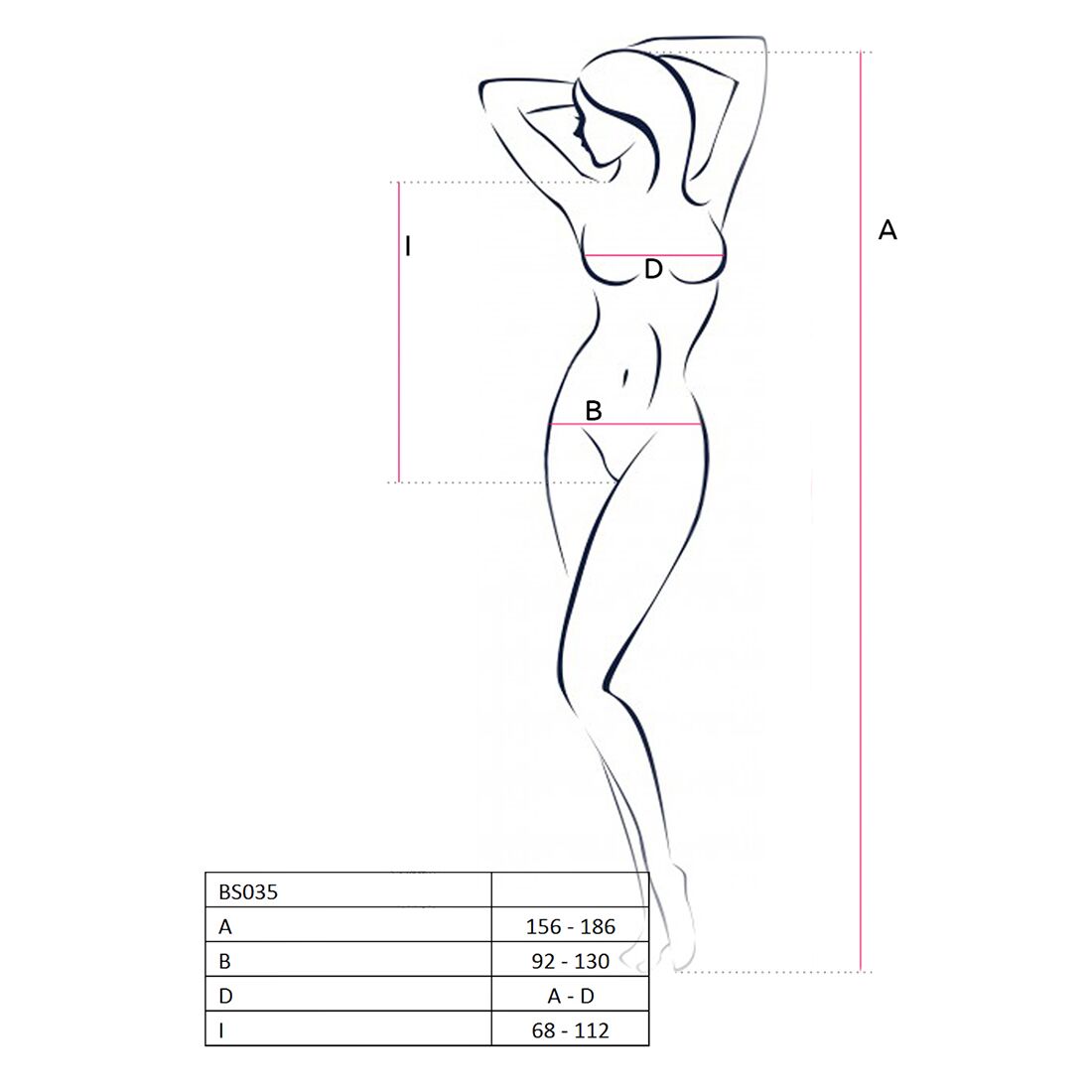 Passion (Польща) Бодістокінг Passion BS035 pink, боді, імітація топа та трусиків
