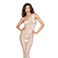 Passion (Польща) Бодістокінг Passion BS036 white, комбінезон, лямки через одне плече