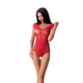 Passion (Польща) Бодістокінг Passion BS064 One Size, Red, боді, закрите плече, відкритий доступ