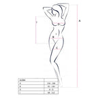 Бодістокінг Passion BS064 One Size, White, боді, закрите плече, відкритий доступ