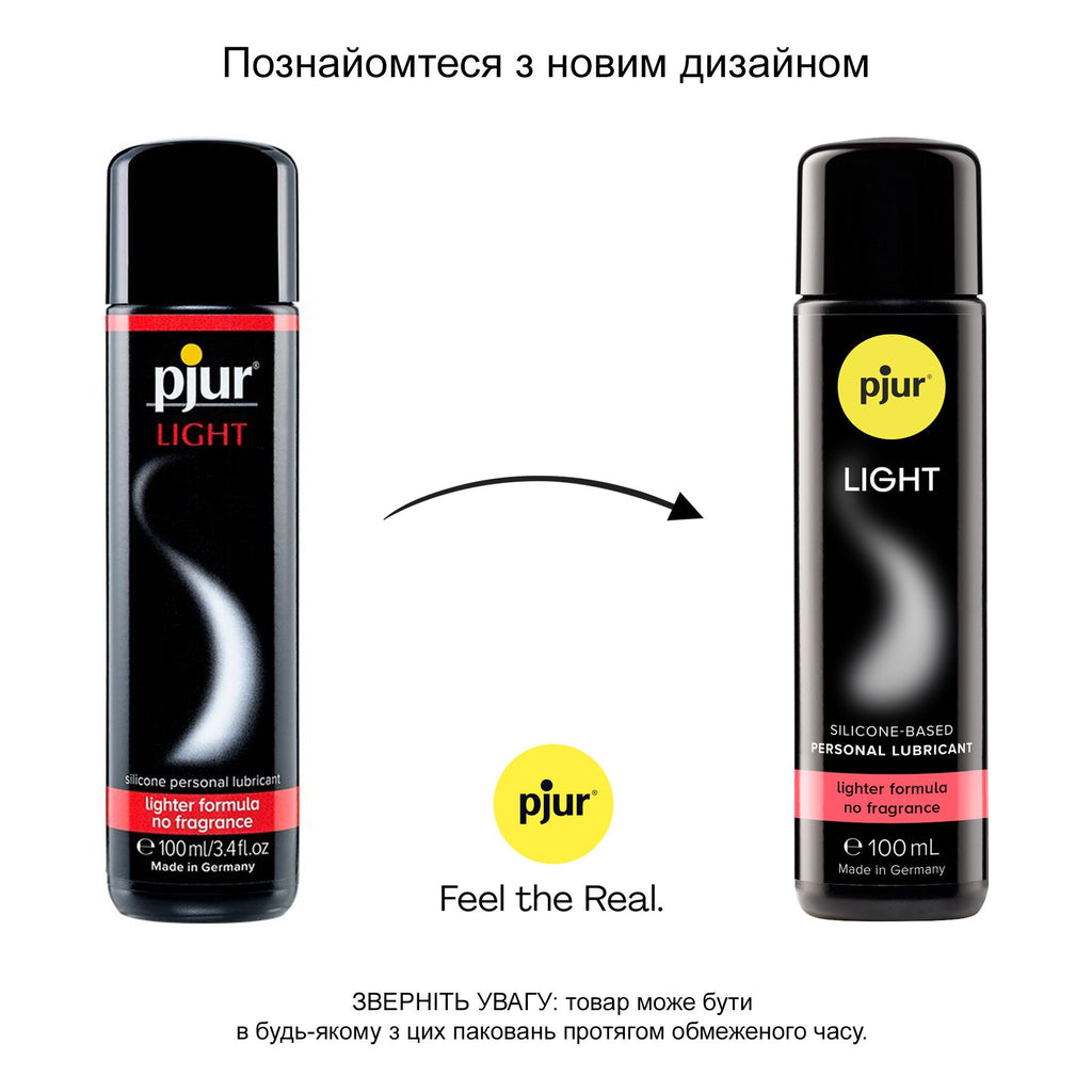 Pjur (Люксембург) Силіконовий лубрикант pjur Light 100мл, найбільш рідкий, 2в1, для сексу та масажу, добрий для новачків